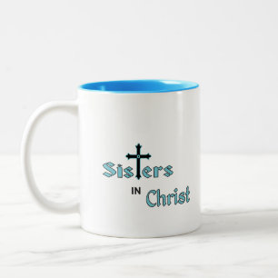 Taza Bicolor Coffee Mug: Hermanas en Cristo