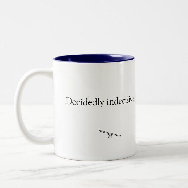 Taza Bicolor Coffee Mug Indecisivo (Izquierda)