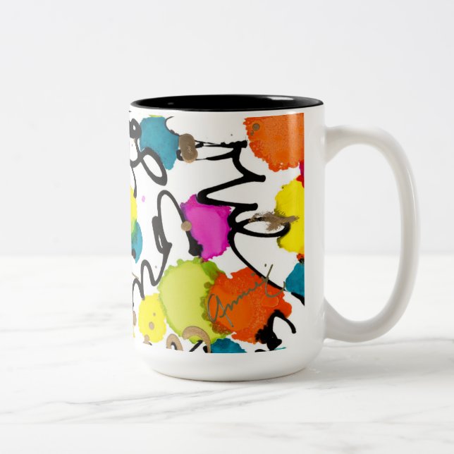 Taza Bicolor Coffee Mug Love te rodea (Derecha)