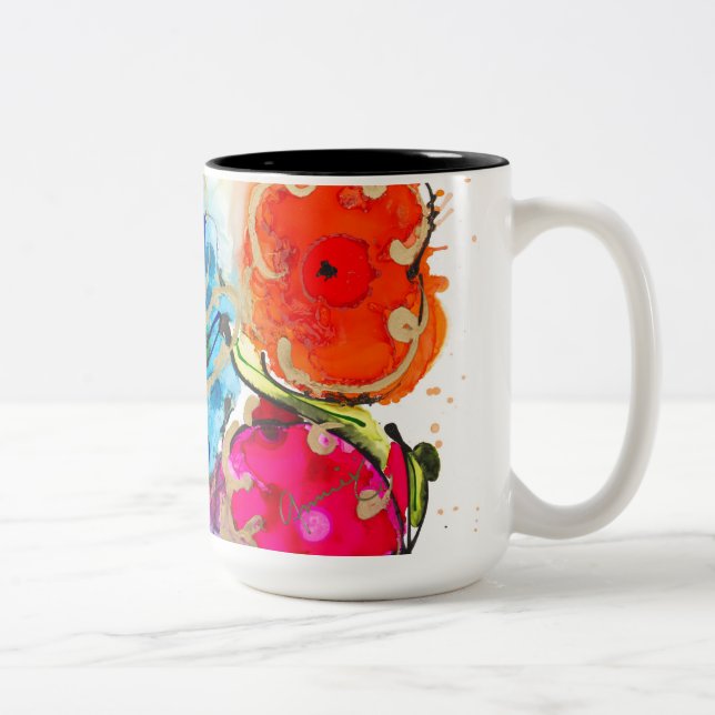 Taza Bicolor Coffee Mug Lovitude Winking (Derecha)