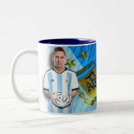 Taza Bicolor Coffee mug Messi mug