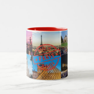 Taza Bicolor Coffee Mug Paris France