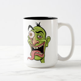 Taza Bicolor Coffee Mug - Quirky Gif Personalizado de Zombie Ve