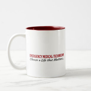 Taza Bicolor Coffee Mug: Técnico Médico de Emergencia