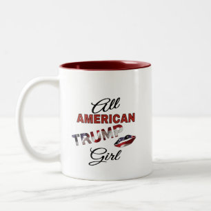 Taza Bicolor Coffee Mug: Todos los Chicas estadounidenses de Tr