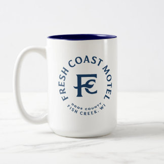 Taza Bicolor Coffee Mug, un motel de la costa fresca