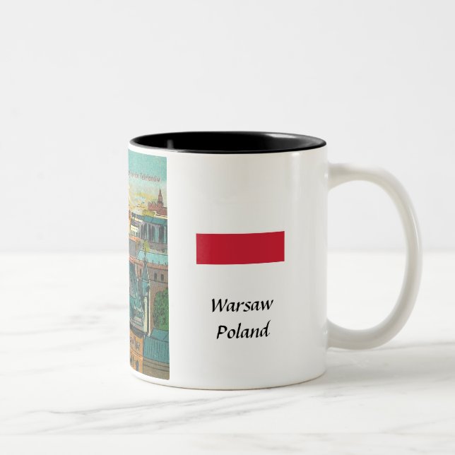 Taza Bicolor Coffee Mug Warsaw, Polonia (Derecha)