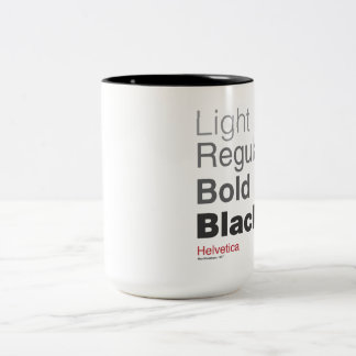 Taza Bicolor coffeeprogressionhelvetica