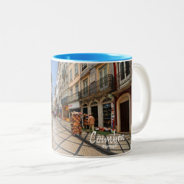 Taza Bicolor Coimbra - El verdadero Portugal (Anverso derecho)