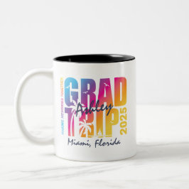 Taza Bicolor Coincidencia de grupo de viajes de graduación de p