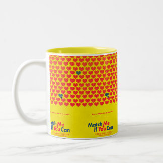 Taza Bicolor Coincidir conmigo si puedes cavar