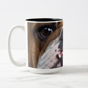 Taza Bicolor Cojín decorativo de Bulldog inglés