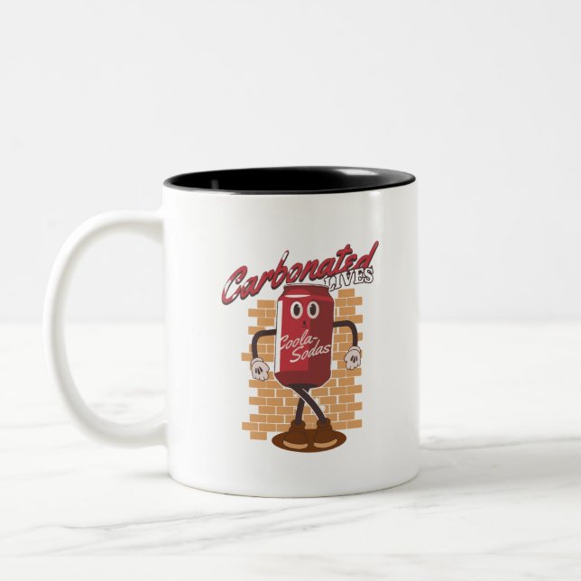 Taza Bicolor Cola de bebida de mascota (Izquierda)