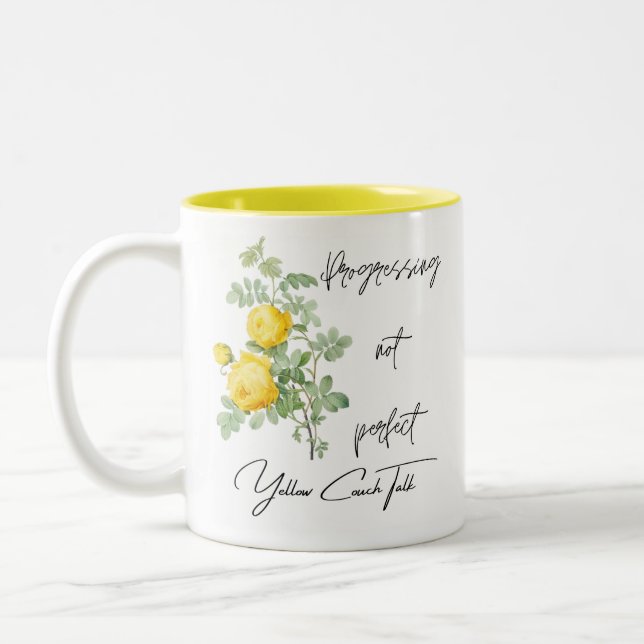 Taza Bicolor Colchón amarillo Talk Mug (Izquierda)