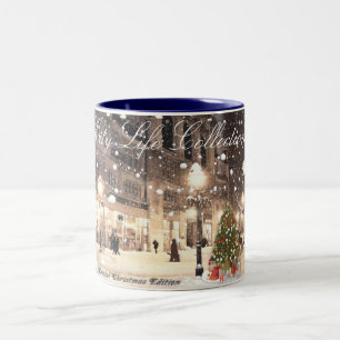 Taza Bicolor Colección City Life #4, Mug de dos tonos de 11 onz