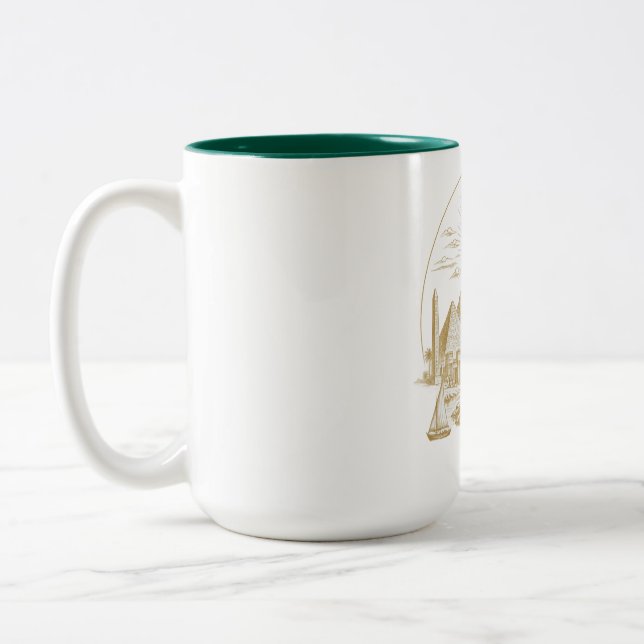 Taza Bicolor Colección de Antiguo Egipto (Izquierda)
