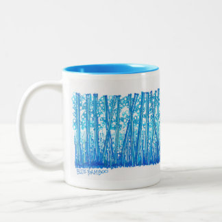 Taza Bicolor Colección de bambú azul
