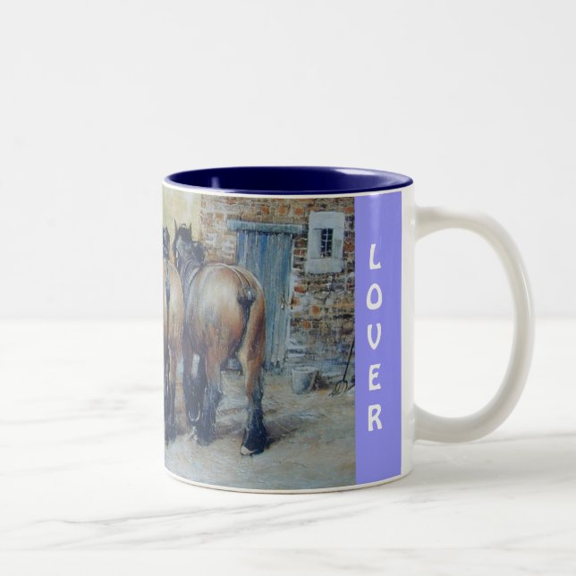 Taza Bicolor Colección de CABALLOS CLÁSICOS (Derecha)