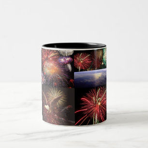 Taza Bicolor Colección de fuegos artificiales