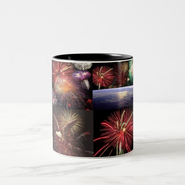 Taza Bicolor Colección de fuegos artificiales (Centro)