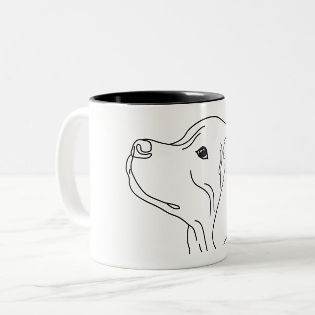 Taza Bicolor Colección de líneas (Anverso izquierdo)