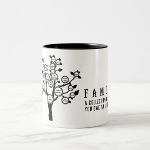 Taza Bicolor Colección de personas a las que debes una disculp