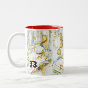 Taza Bicolor Colección de resoluciones de Año Nuevo