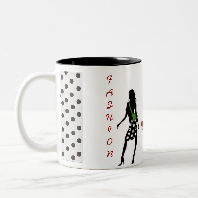 TAZA BICOLOR COLECCIÓN REINA DE COMPRAS (Izquierda)