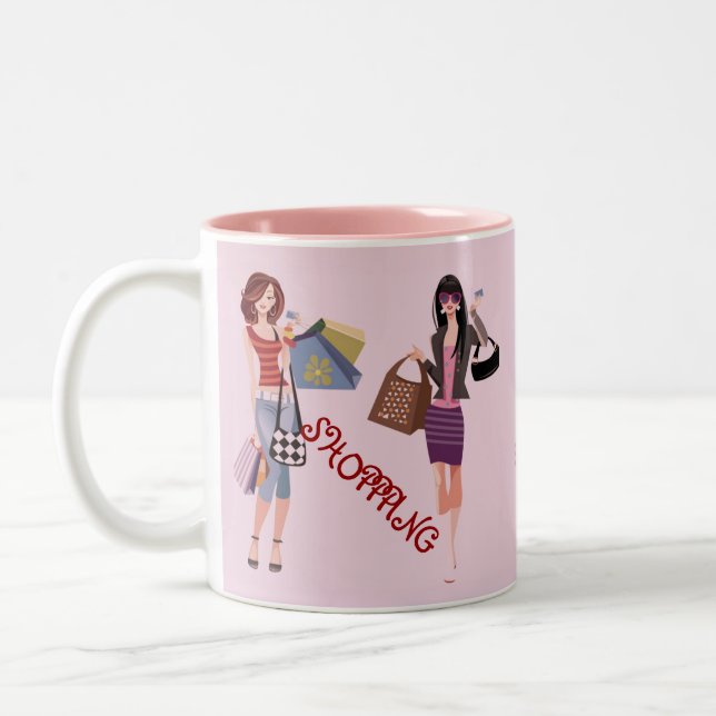 TAZA BICOLOR COLECCIÓN REINA DE COMPRAS (Izquierda)