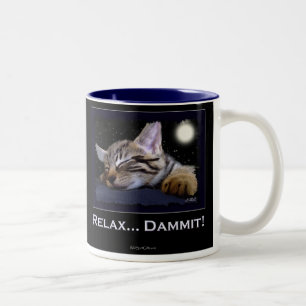 Taza Bicolor Colección SLEEPING KITTY