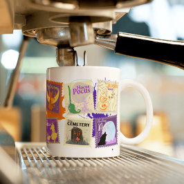 Taza Bicolor Colecciones de estampado de Halloween malvadas mul