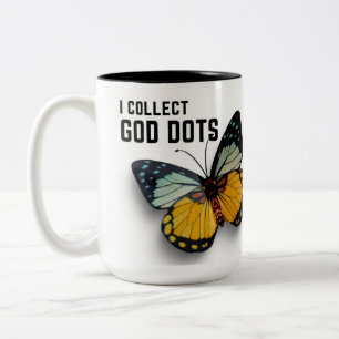 Taza Bicolor Colecciono DIOS PUNTOS inspiradores Café Mug
