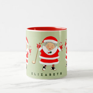 Taza Bicolor Colectivo de Navidades de golf
