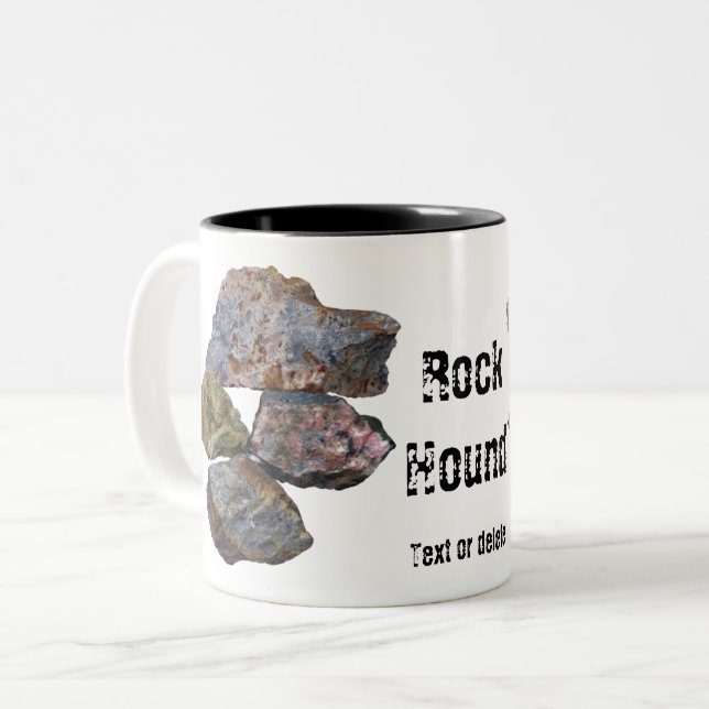 Taza Bicolor Colectores de minerales Rock Hound Gratis (Anverso izquierdo)