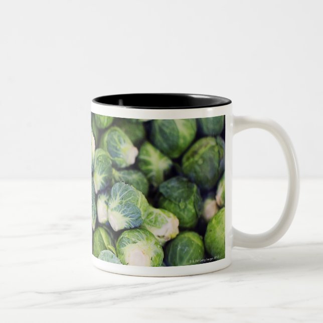 Taza Bicolor Coles de Bruselas frescas verdes claras (Derecha)