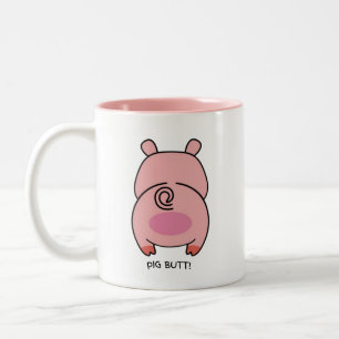 Taza Bicolor ¡Colgar todo el café! 🐷 ☕ 😂
