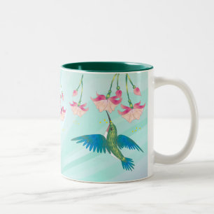 Taza Bicolor COLIBRÍ y FUCSIA de SHARON SHARPE