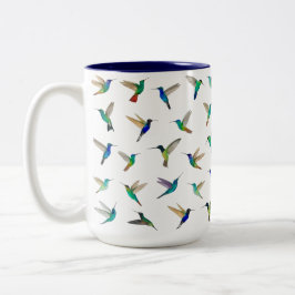Taza Bicolor Colibríes
