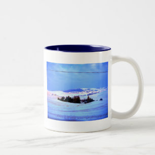 Taza Bicolor Colinas nevadas