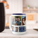 Taza Bicolor Collage 10 Photos Best Dad Ever, Funny Mug For Dad<br><div class="desc">Ponle las 10 mejores fotos con papa en este lindo modelo de taza de cafe con collage de 10 fotos para regalar a papa. Este diseño para papa es ideal para regalar en cumpleaños, aniversarios, navidad, dia del padre, se puede personalizar el texto de la taza. Consejo para mejores resultados...</div>
