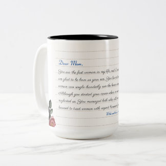 Taza Bicolor Collage de fotos moderno Minimalista de Personaliz