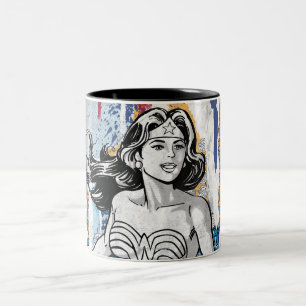 Taza Bicolor Collage de mujeres maravillas 4