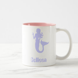 Taza Bicolor Colleen Purple Mermaid Coffee Mug