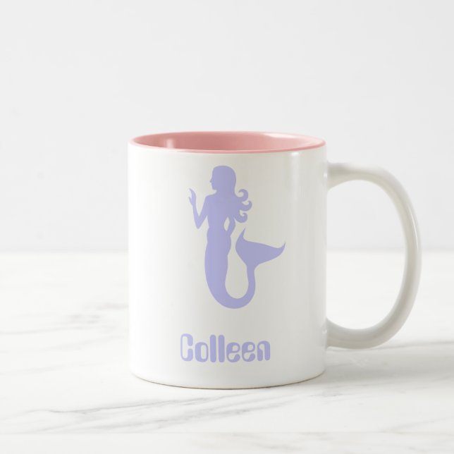 Taza Bicolor Colleen Purple Mermaid Coffee Mug (Derecha)