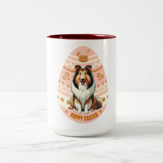 Taza Bicolor Collie Egg