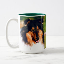 Taza Bicolor Collie resistente