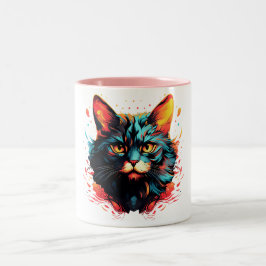 Taza Bicolor Color cat
