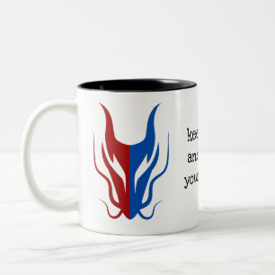 Taza Bicolor Color Mystical Dragoon Fantasy