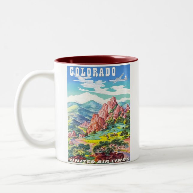 TAZA BICOLOR COLORADO (Izquierda)