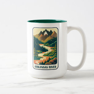 Taza Bicolor Colorado del Río Arkansas